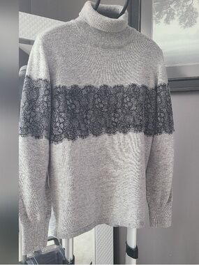 SPANNER Gray knit Turtleneck Sweater